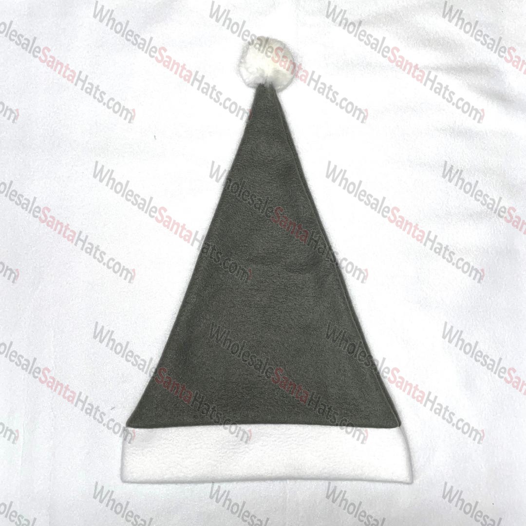 USA Bulk Dark Gray Santa Hat