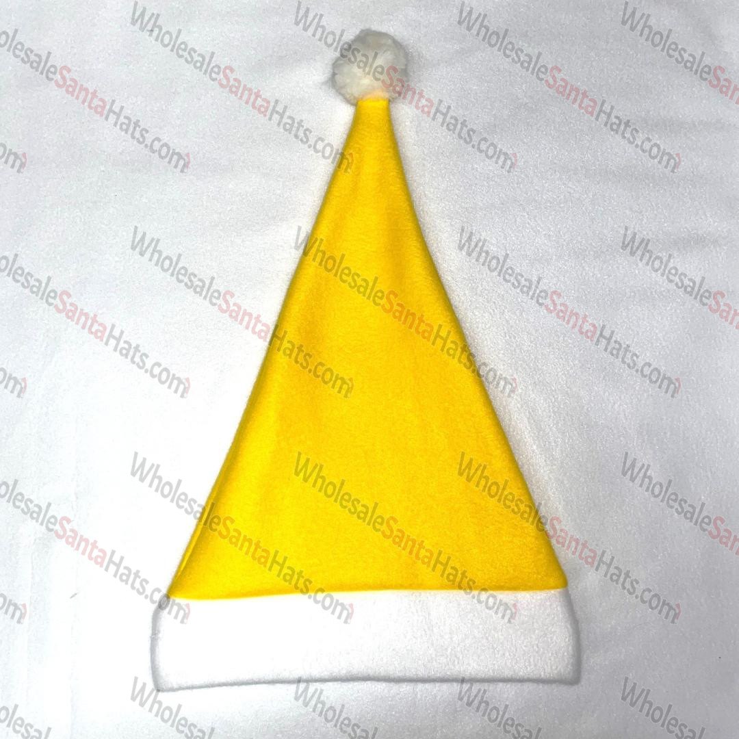 USA Bulk Lemon Yellow Santa Hat